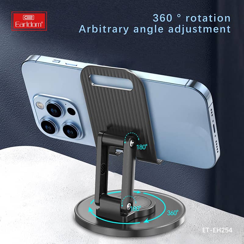 Earldom-EH254-Universal-Desktop-Mobile-Stand-Holder-Folding-360⁰-Degree-7