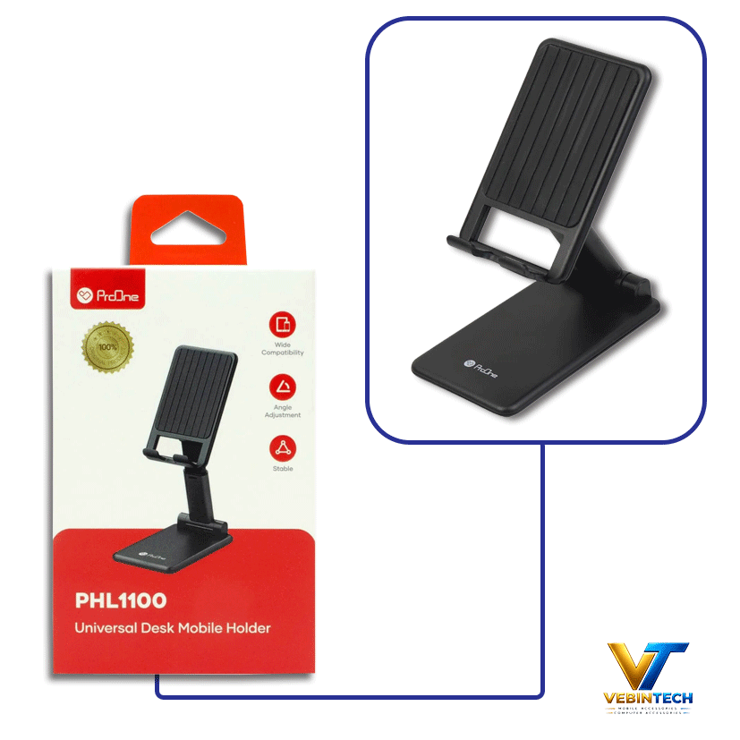 ProOne-PHL1100-Mobile-Phone-Holder-Desktop-Stand