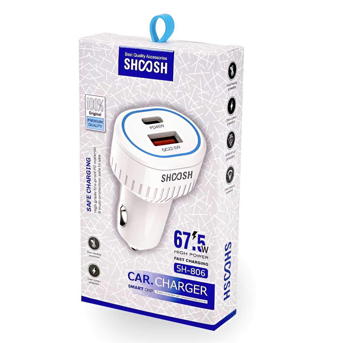 SHOOSH-SH-806-67.5W-Car-Charger-For-Mobile-Phone