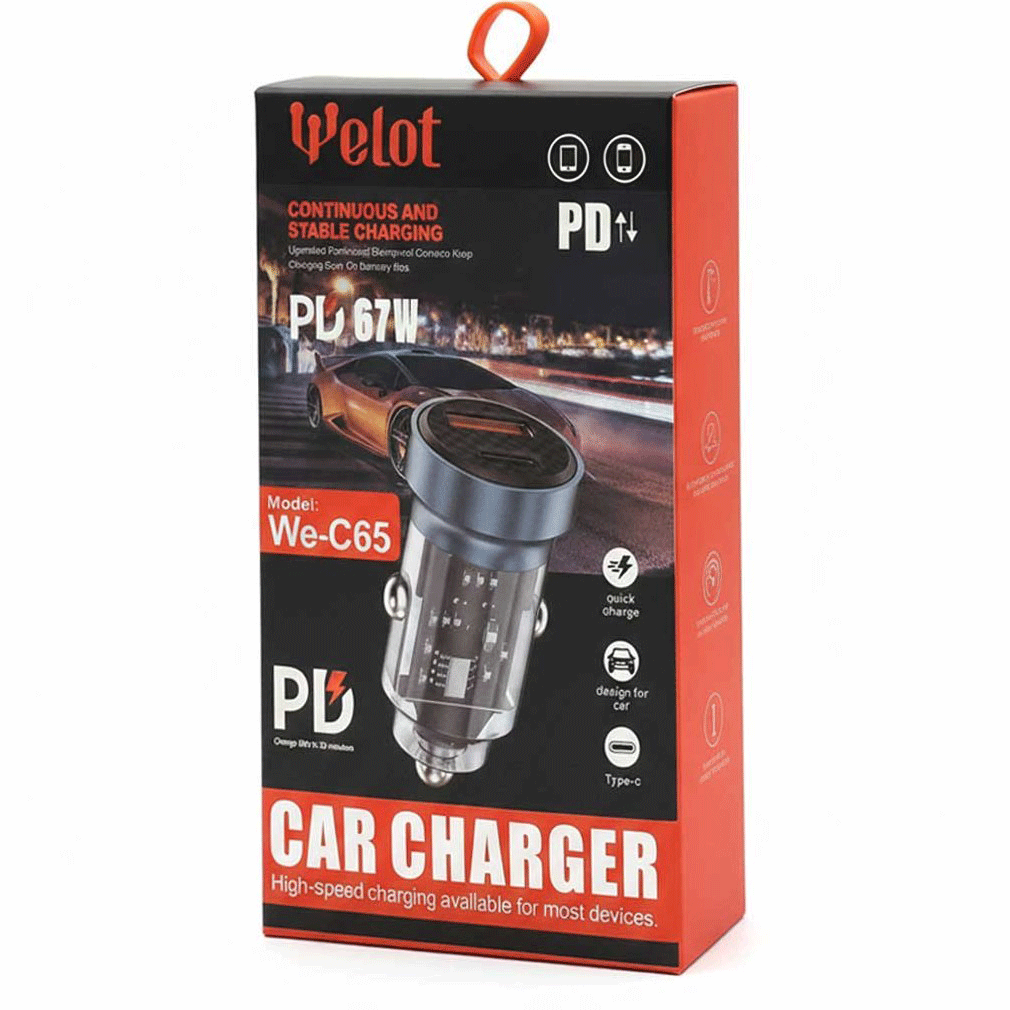 WELOT-WE-C65-67W-PD-+-USB-Cigarette-Lighter-Charger