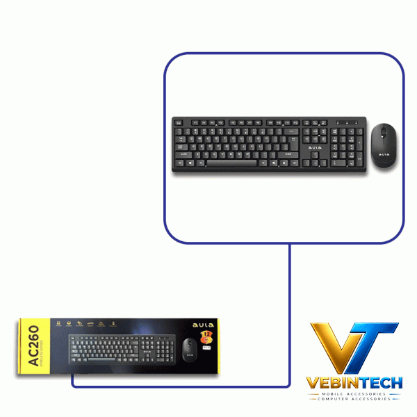 کیبورد و موس وایرلس AULA AC260