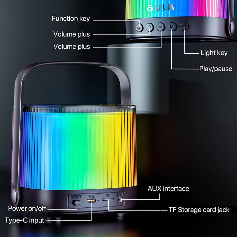 AULA-K11-Bluetooth-5.3-high-power-mobile-Bluetooth-speaker-dual-microphone-microphone-outdoor-karaoke-6
