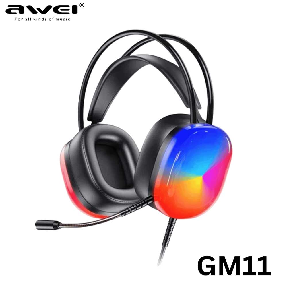 Awei-GM-11-Gaming-Headset-Over-Ear-with-Mic-3.5mm-Jack-Colorful-RGB-Lights-for-PC-Laptop-7