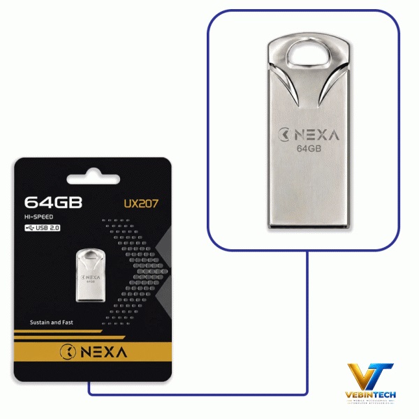 فلش NEXA UX207 USB 2.0 64G
