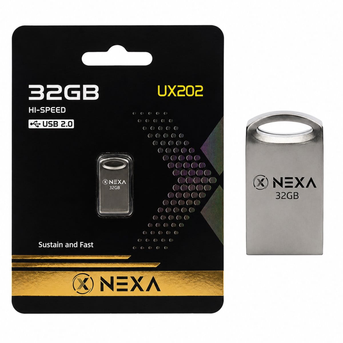 Nexa-Flash-Memory-UX202-PREMIER-32GB-Capacity-USB-2.0-Interface-