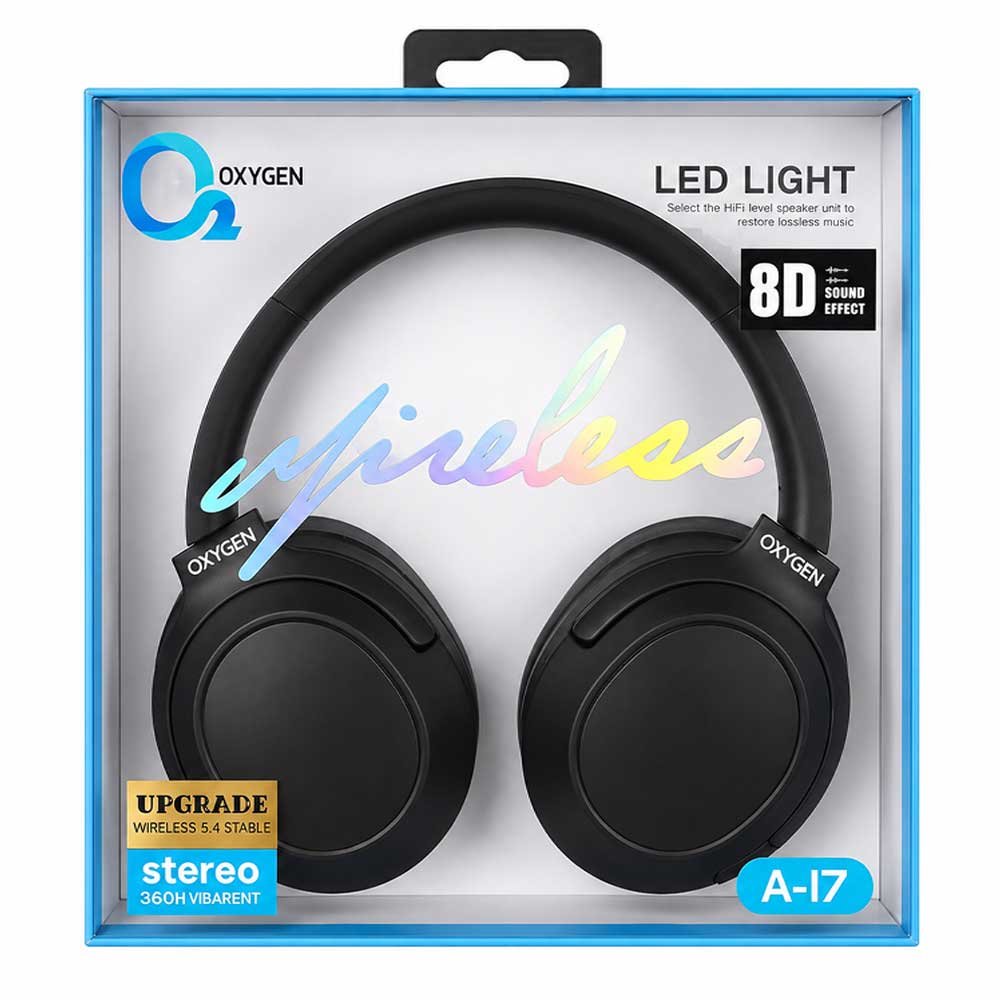 OXYGEN-A17 Bluetooth Gaming Headset with Pilot-Style Microphone