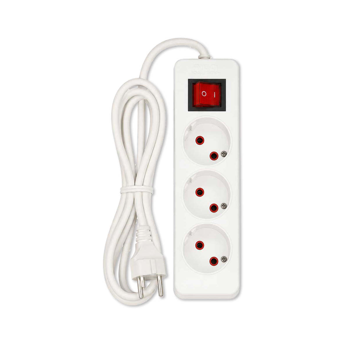 Pico Electric 3-Outlet Power Strip with 3-Meter Cable1