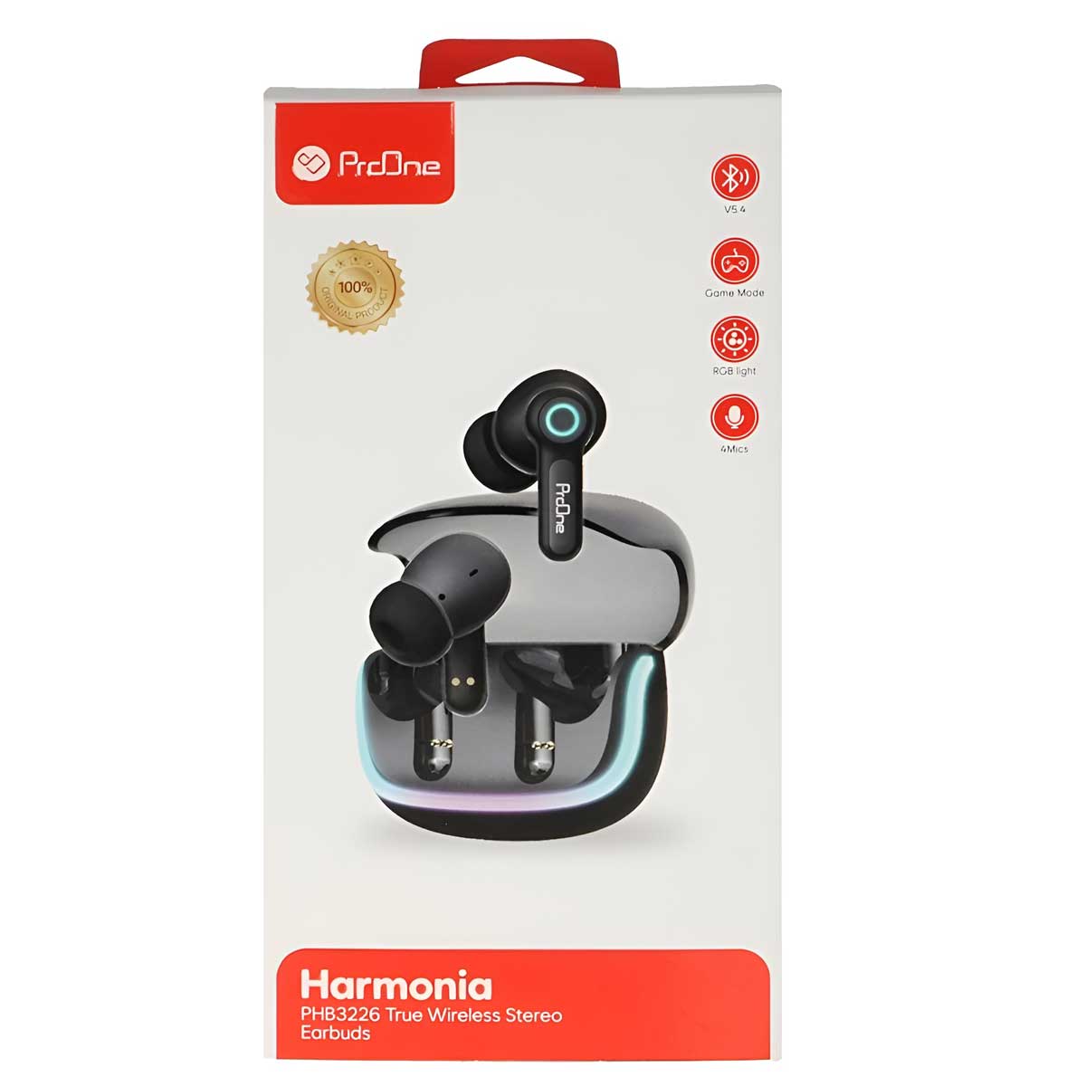 ProOne Harmonia PHB3226 Black Earbuds1