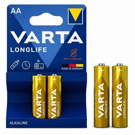 VARTA Long Life Alkaline AA Battery (2-Pack)5