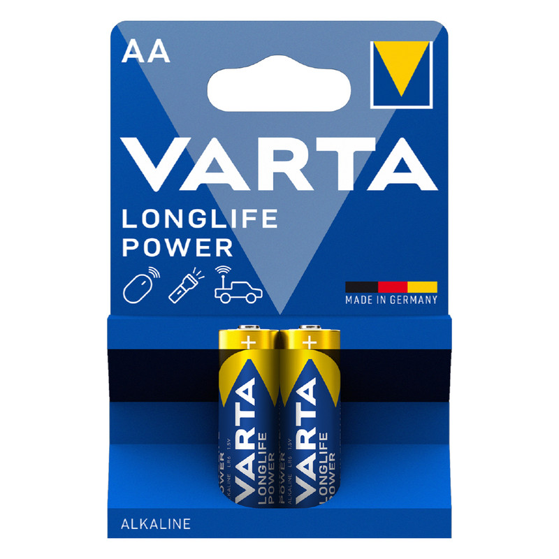 VARTA LongLife Power Alkaline AA Battery (2-Pack)