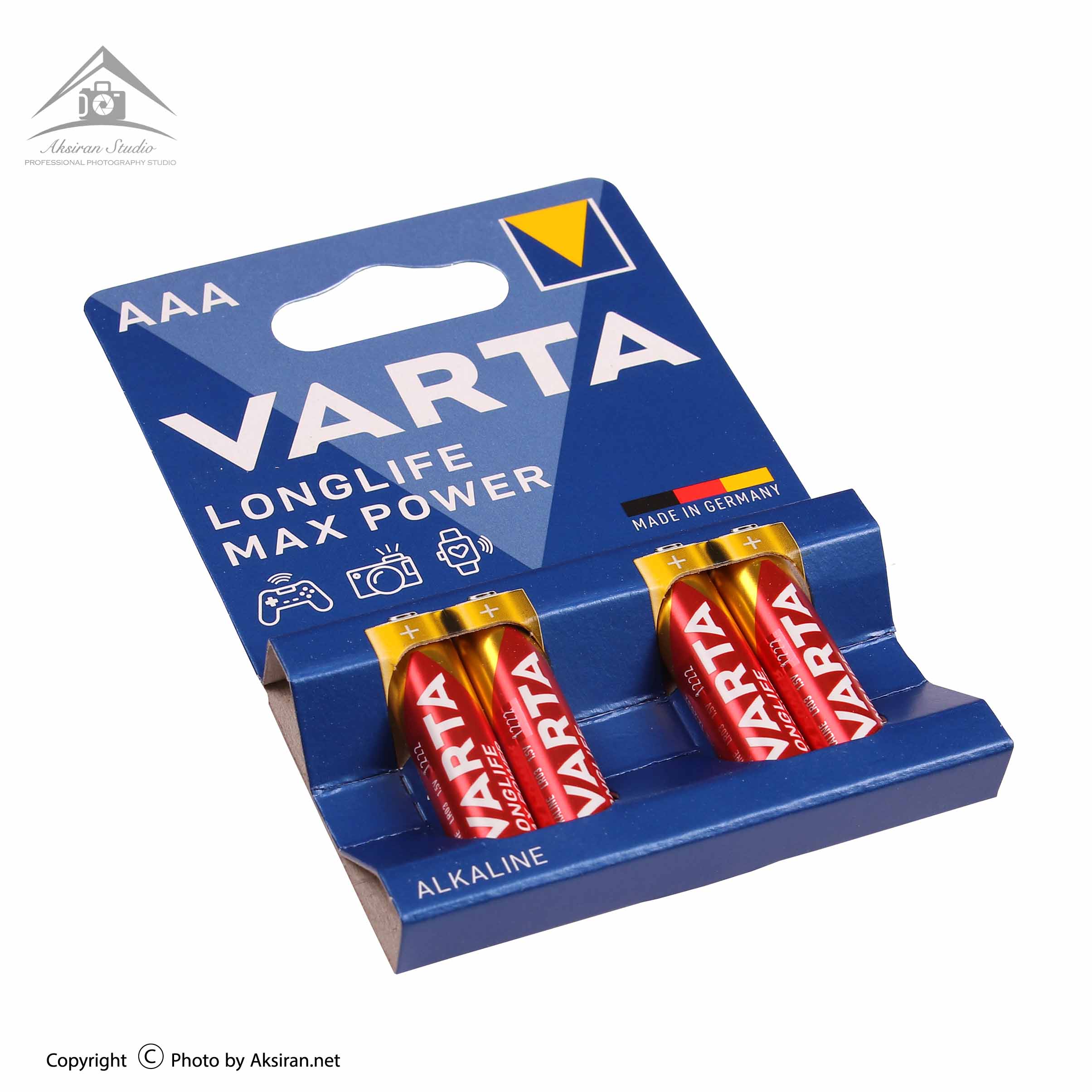 VARTA Longlife MaxPower Alkaline AAA Batteries (Pack of 4)