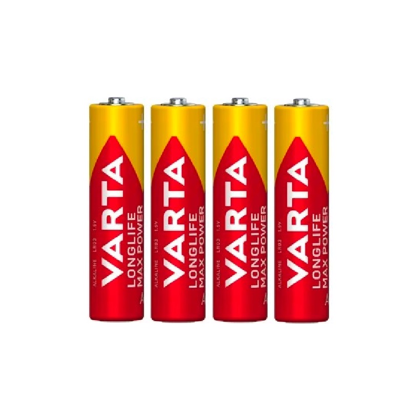 VARTA Longlife MaxPower Alkaline AAA Batteries (Pack of 4)1