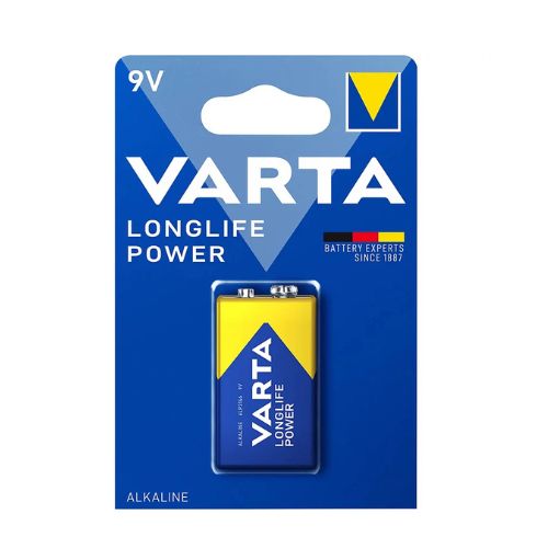 VARTA Longlife Power 9V Block Battery – Single Pack