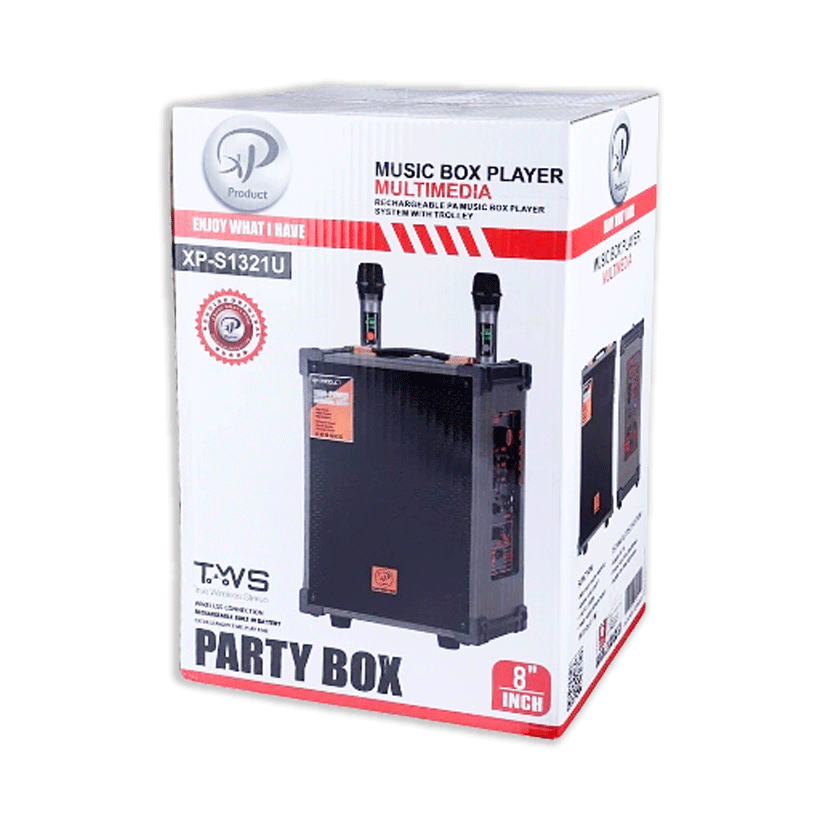 XP-PRODUCT-S1321-8″-40W-Trolley-Speaker1
