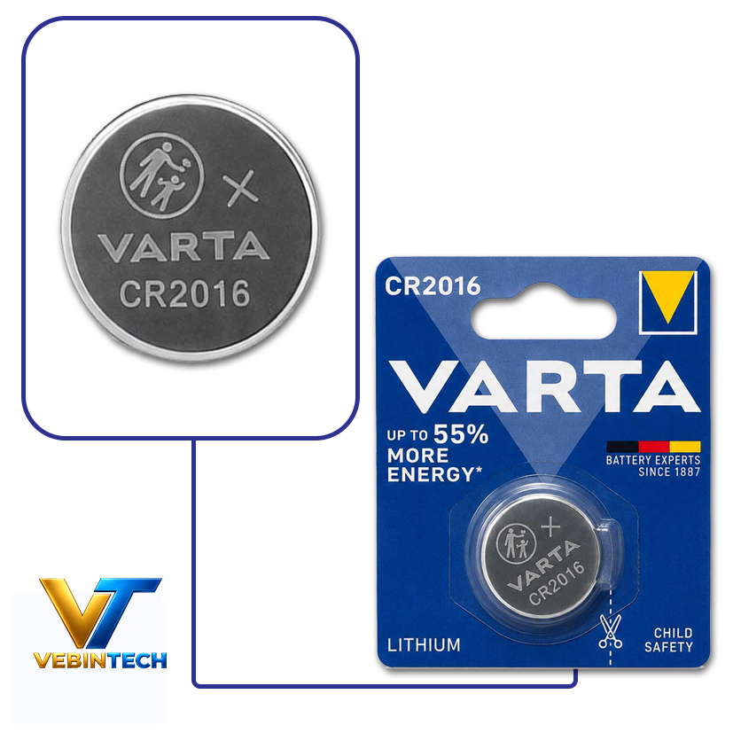 باتری سکه ای VARTA CR2016 Lithium کارتی بسته 1 عددی
