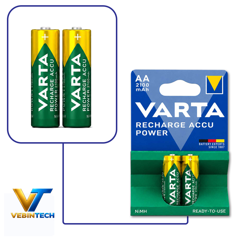 باتری قلمی شارژی وارتا VARTA Accu 2100mAh بسته 2 عددی