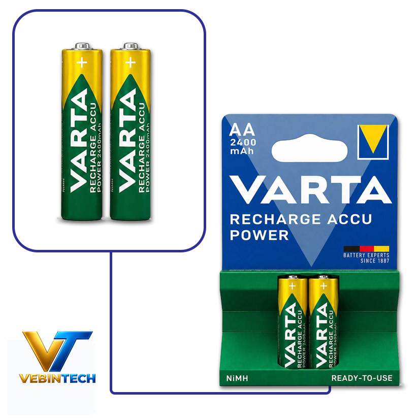 باتری قلمی شارژی وارتا VARTA Accu 2400mAh بسته 2 عددی