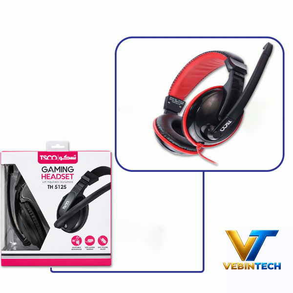 هدست گیمینگ سیم دار 5125-TSCO TH