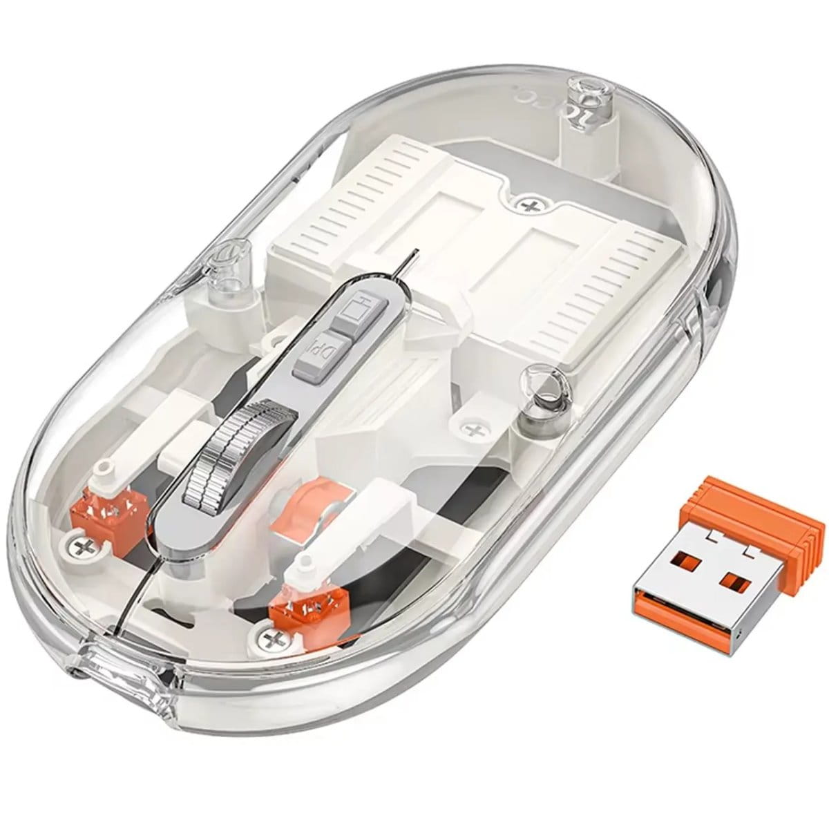 Hoco-GM35-Magnetic-Transparent-Silent-Wireless-Mouse-4