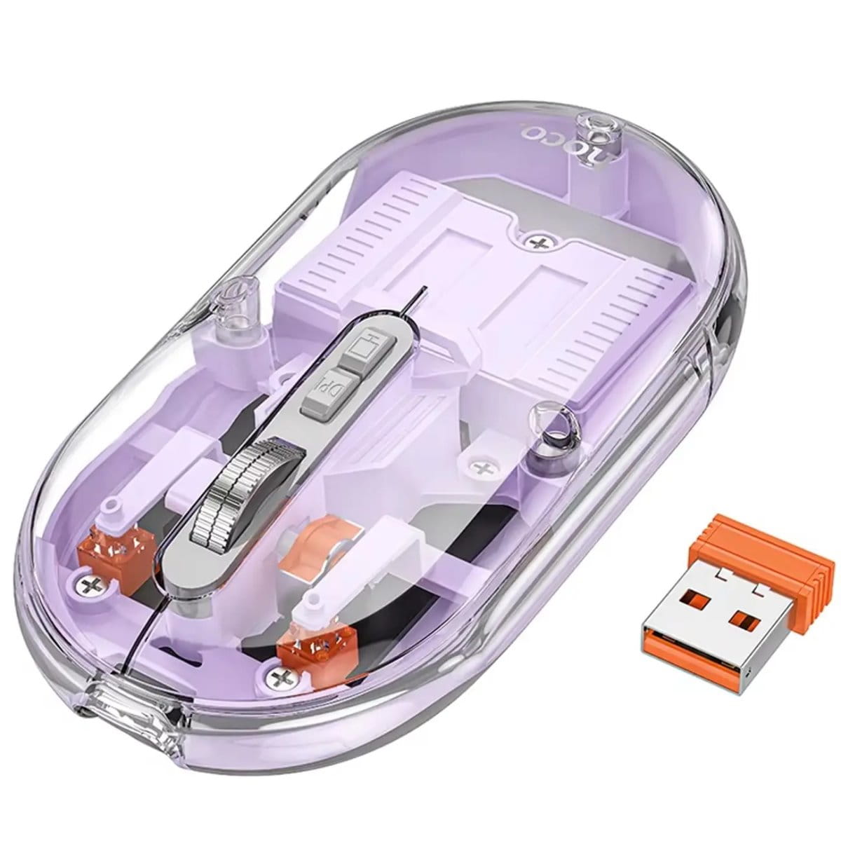 Hoco-GM35-Magnetic-Transparent-Silent-Wireless-Mouse-5