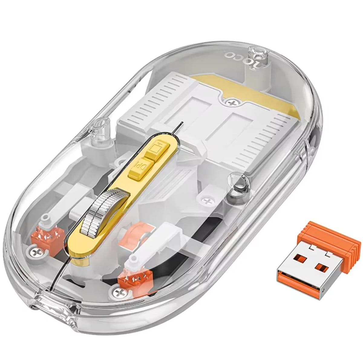 Hoco-GM35-Magnetic-Transparent-Silent-Wireless-Mouse-6