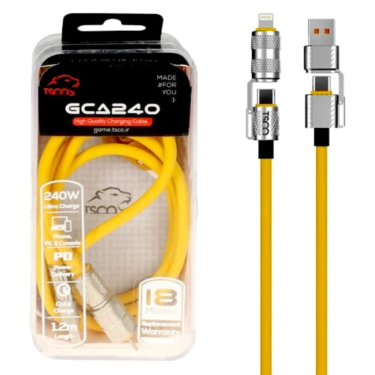 TSCO-GCA240-240W-Fast-Charging-Multi-Function-Cable-3-1-1