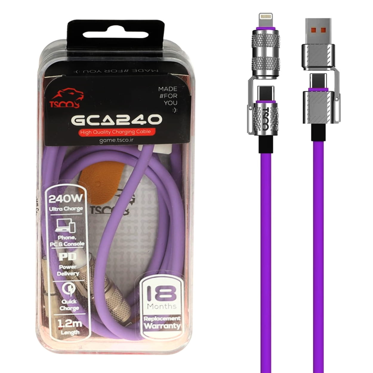 TSCO-GCA240-240W-Fast-Charging-Multi-Function-Cable-4-1-1
