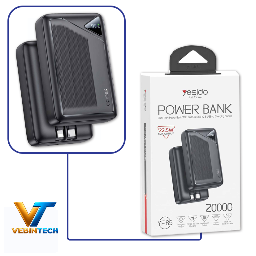 پاوربانک فست شارژ YESIDO YP85