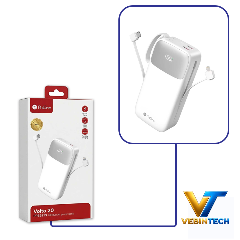 پاوربانک پرووان PROONE PPB5213 VOLTO 20 20000MAH