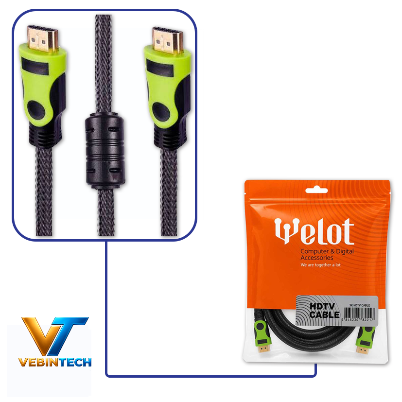 کابل HDMI کنفی طول 10 متر WELOT