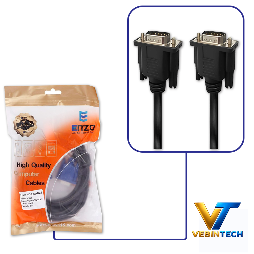 کابل VGA 3+5 طول 1.5 متر