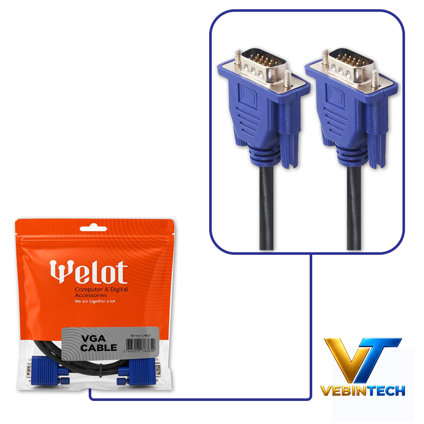 کابل VGA 3+5 طول 10 متر WELOT