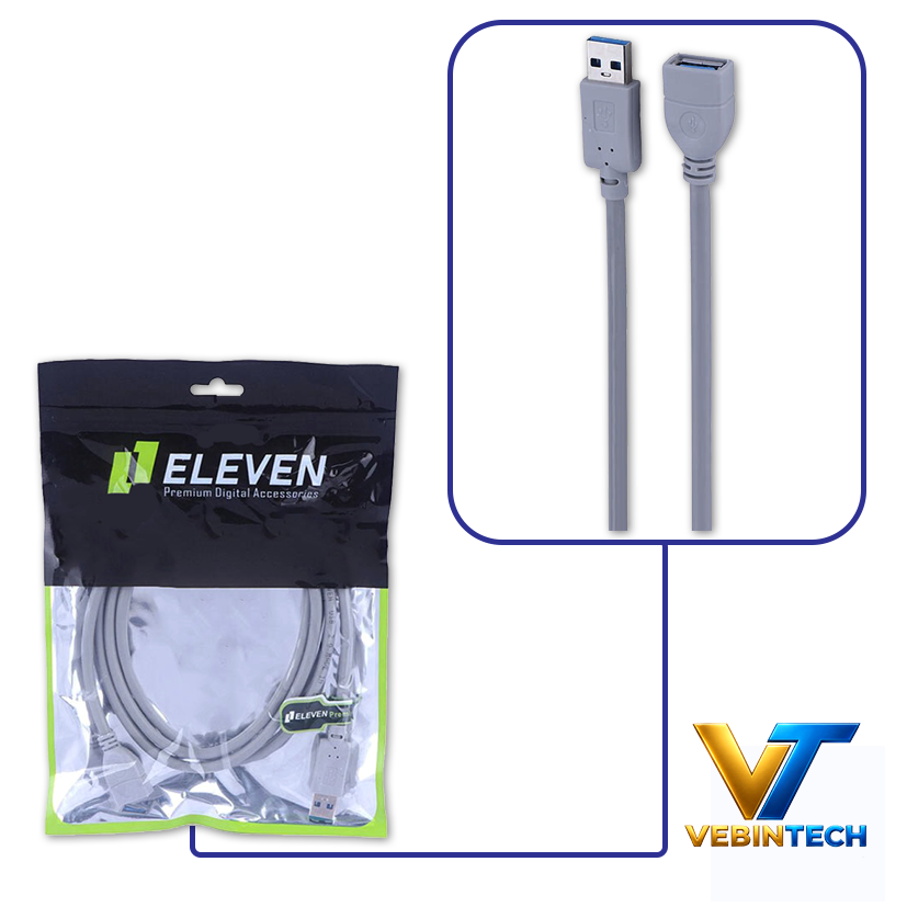 کابل افزایش طول USB 2.0 طول 3 متر ELEVEN